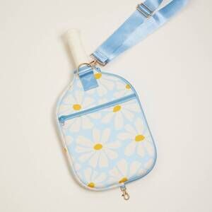 NEW STONE & STITCH women's abstract daisy floral neoprene pickleball paddle bag